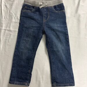 The Children's Place - Blue Denim Jeans with Gray Waistband